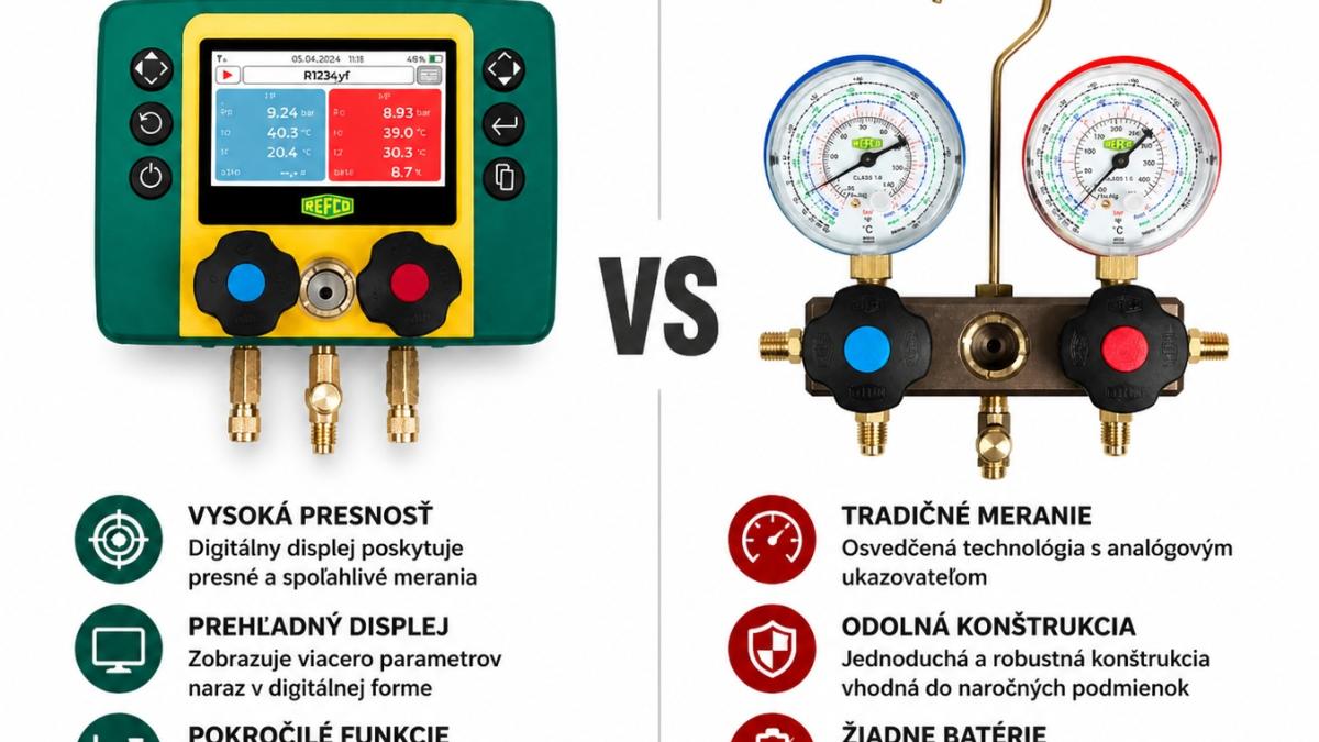 Digitálne vs. analógové manometre: Porovnanie efektivity v HVAC-R praxi