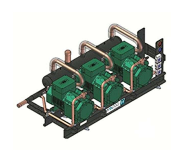 Združená jednotka s Bitzer kompresormi  kapotovaná KX-3X4FES-5Y  R404A  K3BM054Z1A02 Rivacold