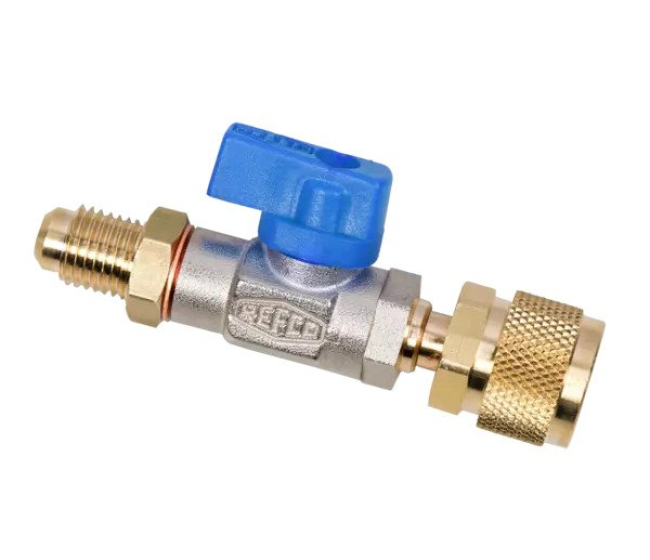 Uzatvárací ventil CA-1/4''-1/2''-20UNF-MODRÝ REFCO