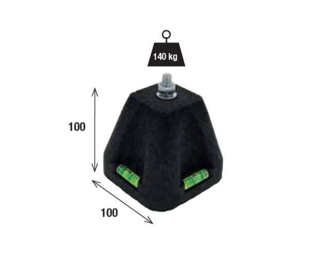 Gumené nohy pod klímu  (veľké) 4ks/balenie Tecnogas