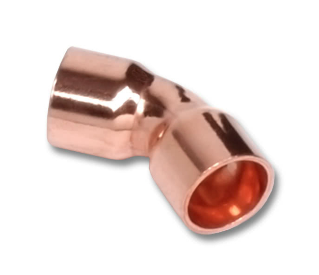 Medený oblúk 45° FF D10 5041