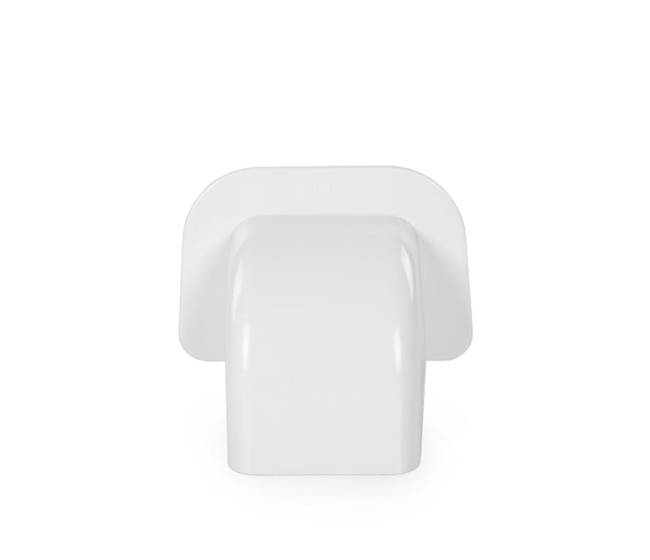 Kryt prechodu stenou biely 80x60 mm Artiplastic (6ks/bal)