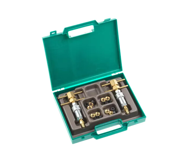 Sada adaptérov na potrubie pre tlakovanie okruhov bez ventilov 9881565 Refco