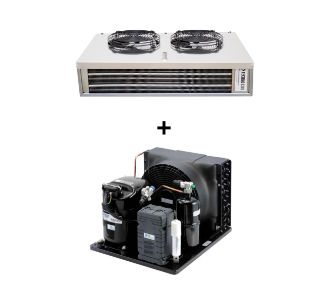 KOMPLET technológia Tecumseh TAJN9480ZMHR + Výparník 1,12kW + 5°C, 10m3