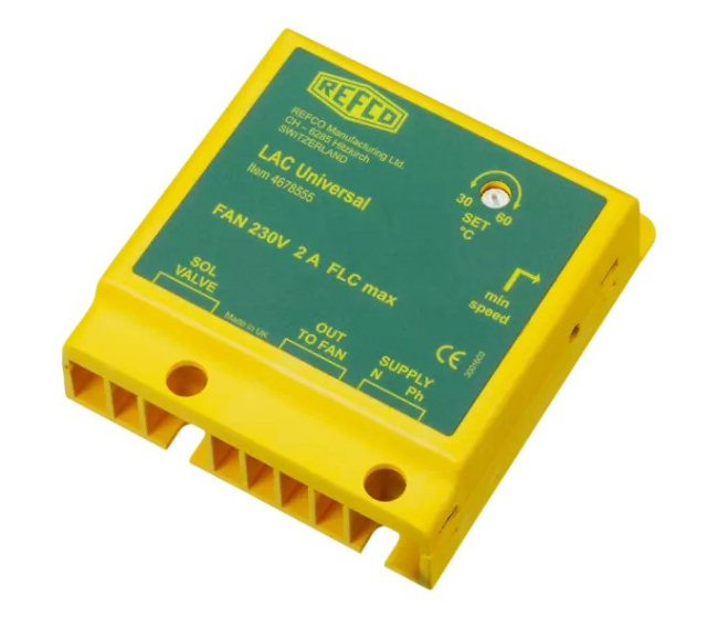 Elektronický regulátor pre vonkajšie ventilátory 30–60 °C, 230 V 50 Hz 4678555 Refco